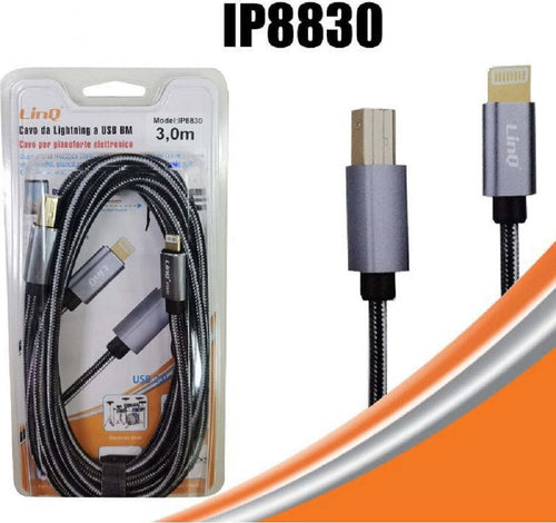 Cavo Da Lightning A Usb Bm Type-b Per Stampante Pianoforte Elettronico 3mt Ip8830 Elettronica/Informatica/Accessori/Cavi e accessori/Cavi/Cavi USB Trade Shop italia - Napoli, Commerciovirtuoso.it