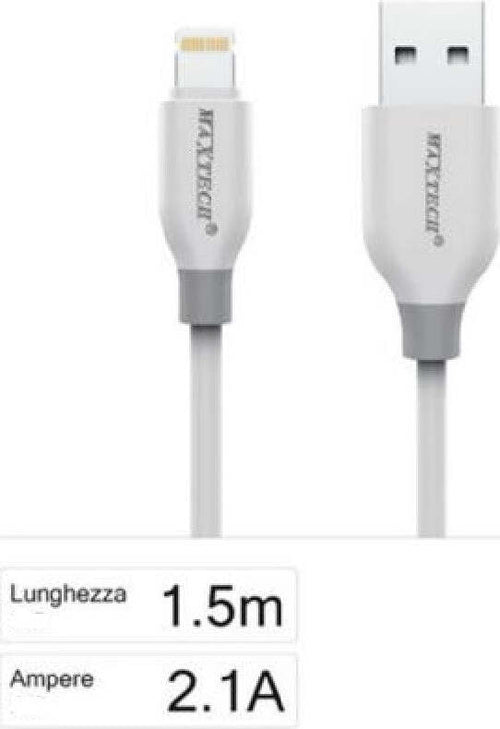 Cavo Dati Da Usb A Connettore Lightning Ricarica 2.1a 1.5 Mt Per Iphone F-ip029 Elettronica e telefonia > Telefonia Fissa e Mobile > Accessori Smartphone > Cavi Smartphone Trade Shop italia - Napoli, Commerciovirtuoso.it