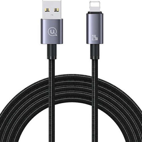 cavo-dati-usb--lightining-100cm-2,4Ah-antistrappo-nero