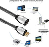 Cavo di Prolunga HDMI Maschio Femmina 2 Metri Nylon Intrecciato Ultra HD 4K 3D 1080p ARC HDR compatibile con HDMI 2.0 A/B, 2.0,1.4 a