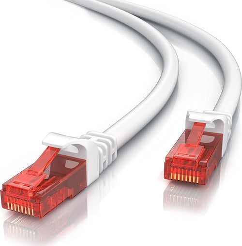 Cavo di Rete Ethernet Gigabit LAN 10-1000 Mbit s CAT6 3 Metri Bianco