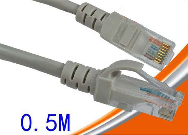 Cavo Di Rete Lan Ethernet Cat.5 0,5 Metri Per Computer Laptop Notebook It-0.5m Elettronica/Informatica/Periferiche di rete/Hub di rete e switch Trade Shop italia - Napoli, Commerciovirtuoso.it