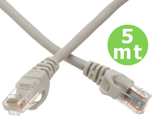 CAVO DI RETE LAN ETHERNET RJ45 5 METRI CATEGORIA 5 PROLUNGA 5MT UTP Elettronica/Informatica/Accessori/Cavi e accessori/Cavi/Cavi Ethernet Trade Shop italia - Napoli, Commerciovirtuoso.it