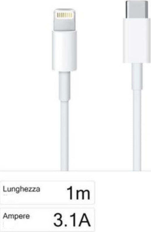 Cavo Di Ricarica E Dati Type-c A Lightning Da 3100ma 1 Metro Per Iphone F-ip031 Elettronica/Cellulari e accessori/Accessori/Cavi e adattatori/Cavi Lightning Trade Shop italia - Napoli, Commerciovirtuoso.it