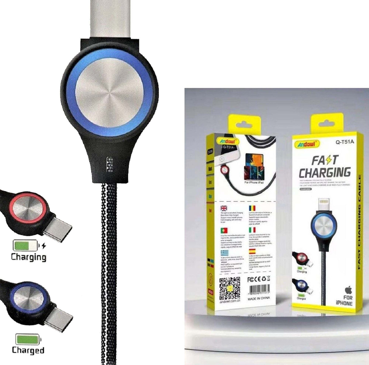 Cavo USB Tipo C Flusso Luminoso Cavo Dati Di Ricarica Rapida 5A - Foto 9