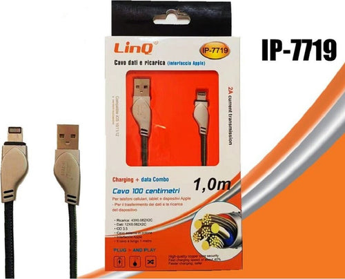 Cavo Di Ricarica Trasferimento Dati 2a 100 Cm Con Interfaccia Lightning Ip-7719 Elettronica/Cellulari e accessori/Accessori/Cavi e adattatori/Cavi Lightning Trade Shop italia - Napoli, Commerciovirtuoso.it