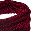 Cavo elettrico cordone xl 16mm bordeaux lucido Illuminazione/Illuminazione per interni/Lampadari lampade a sospensione e plafoniere/Componenti per lampadari/Cavi elettrici per lampadari Led Mall Home - Napoli, Commerciovirtuoso.it
