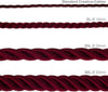 Cavo elettrico cordone xl 16mm bordeaux lucido Illuminazione/Illuminazione per interni/Lampadari lampade a sospensione e plafoniere/Componenti per lampadari/Cavi elettrici per lampadari Led Mall Home - Napoli, Commerciovirtuoso.it