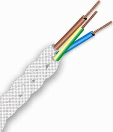Cavo Elettrico In Tessuto Frrtx 5mt Intrecciato Per Lampada E Lampadario Bianco Casa, arredamento e bricolage > Materiale Elettrico Trade Shop italia - Napoli, Commerciovirtuoso.it