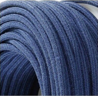 Cavo elettrico tondo tessuto effetto jeans Illuminazione/Illuminazione per interni/Lampadari lampade a sospensione e plafoniere/Componenti per lampadari/Cavi elettrici per lampadari Led Mall Home - Napoli, Commerciovirtuoso.it