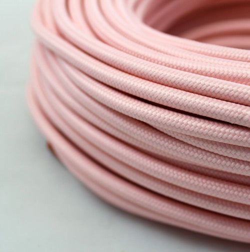 Cavo elettrico tondo tessuto rosa Illuminazione/Illuminazione per interni/Lampadari lampade a sospensione e plafoniere/Componenti per lampadari/Cavi elettrici per lampadari Led Mall Home - Napoli, Commerciovirtuoso.it