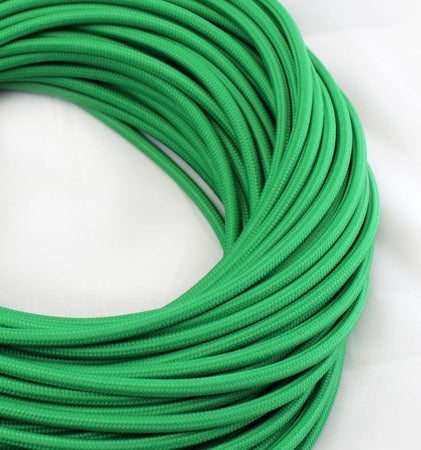 Cavo elettrico tondo tessuto verde Illuminazione/Illuminazione per interni/Lampadari lampade a sospensione e plafoniere/Componenti per lampadari/Cavi elettrici per lampadari Led Mall Home - Napoli, Commerciovirtuoso.it
