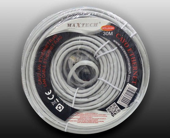 Cavo Ethernet Di Rete Lan Internet Rj45 Cat5 30mt Modem Filo Maxtech Cat5-lan30m Informatica e Videogiochi > Periferiche di rete > Cavi di Rete Trade Shop italia - Napoli, Commerciovirtuoso.it