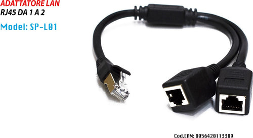 Cavo Ethernet Rj45 Porta Lan Porta Da 1 A 2 Adattatore Connettore Maxtech Sp-l01 Informatica e Videogiochi > Periferiche di rete > Cavi di Rete Trade Shop italia - Napoli, Commerciovirtuoso.it