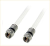 Cavo coassiale SAT con connettori F a compressione 3 Mt. TELEVES