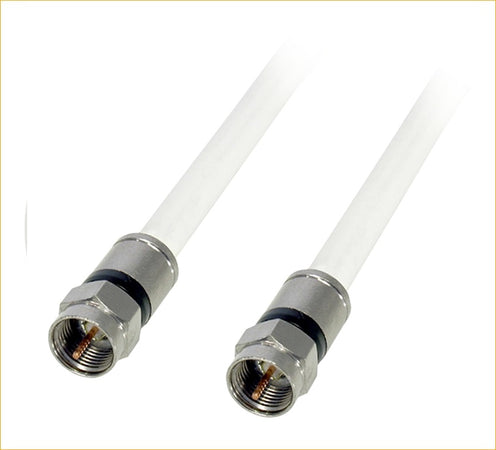 Cavo coassiale SAT con connettori F a compressione 3 Mt. TELEVES
