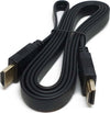 Cavo HDMI Maschio Maschio Flate Piatto Schiacciato 1,5 Metri per PC Monitor Notebook DVR Decoder Proiettore