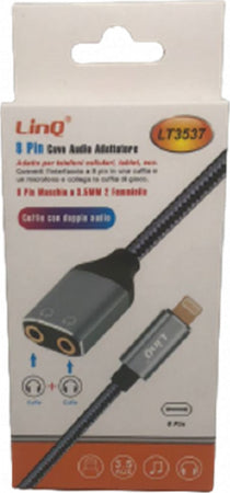 Cavo Intrecciato Adattatore Audio Da Lightning Maschio A 2 Jack 3,5mm Femmina Lt3537 Fai da te/Materiale elettrico/Prese elettriche ed accessori/Spine intelligenti e telecomandate Trade Shop italia - Napoli, Commerciovirtuoso.it