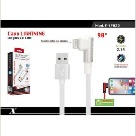 Cavo Lightning 90? A Usb Ricarica Compatibile Con Ipad Ipod 1 Mt Maxtech F-ip025 Cavi Smartphone Trade Shop italia - Napoli, Commerciovirtuoso.it