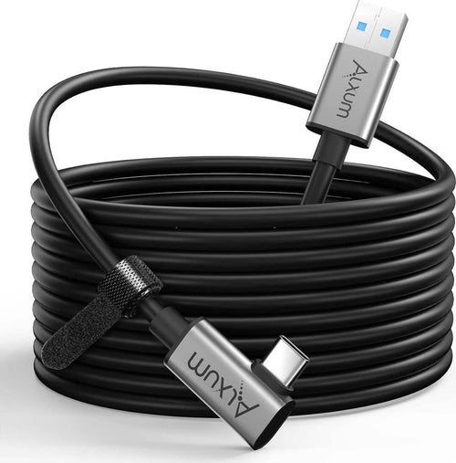 Cavo Link da USB 3.2 Gen 1 A a C per VR Oculus Quest 1/2 5 Gbps Trasferimento dati PC Alta Velocità e Ricarica Rapida 5 Metri