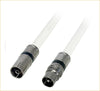Cavo coassiale TV con connettori M/F a compressione 3 Mt. TELEVES