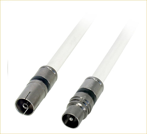 Cavo coassiale TV con connettori M/F a compressione 3 Mt. TELEVES