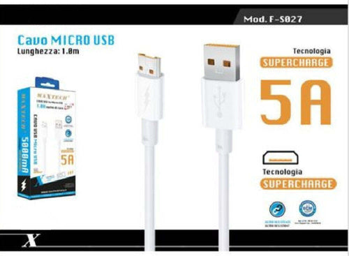 Cavo Micro Usb 5a Ricarica Rapida Cavetto Dati Per Smartphone 1mt Maxtech F-s027 Elettronica e telefonia > Telefonia Fissa e Mobile > Accessori Smartphone > Cavi Smartphone Trade Shop italia - Napoli, Commerciovirtuoso.it