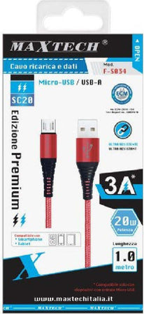 Cavo-Micro-Usb-A-Usb-a-Premium-Trasferimento-Dati-Ricarica-1mt-Smartphone-F-s034