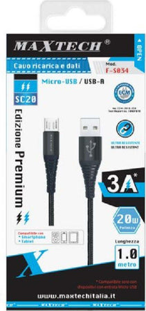 Cavo Micro Usb A Usb-a Premium Trasferimento Dati Ricarica 1mt Smartphone F-s034 Elettronica/Cellulari e accessori/Accessori/Cavi e adattatori/Cavi USB Trade Shop italia - Napoli, Commerciovirtuoso.it