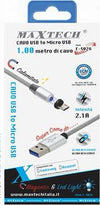 Cavo-Micro-Usb-Ricarica-Dati-Luce-Magnetica-Led-1mt-Per-Smartphone-Maxtech-F-s026