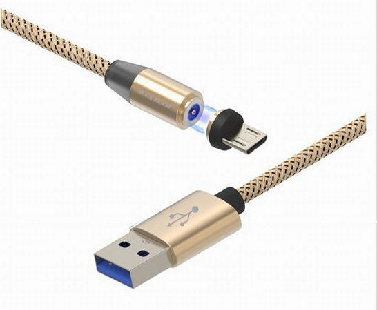 Cavo-Micro-Usb-Ricarica-Dati-Luce-Magnetica-Led-1mt-Per-Smartphone-Maxtech-F-s026