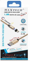 Cavo-Micro-Usb-Ricarica-Dati-Luce-Magnetica-Led-1mt-Per-Smartphone-Maxtech-F-s026
