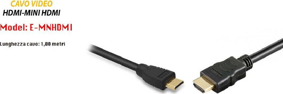 Cavo Mini Hdmi A Hdmi 1 Metro Cable Audio Video Per Fotocamere Maxtech E-mnhdmi Elettronica e telefonia > Accessori Audio e Video > Cavi Audio e Video Trade Shop italia - Napoli, Commerciovirtuoso.it