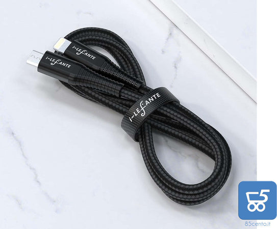 Cavo OTG di ricarica iOS eBIKE 35 cm di lunghezza Micro Usb to Lightning per Bosch Intuvia, Kiox, Nyon (vecchio) Display per Yamaha Display C, Display X