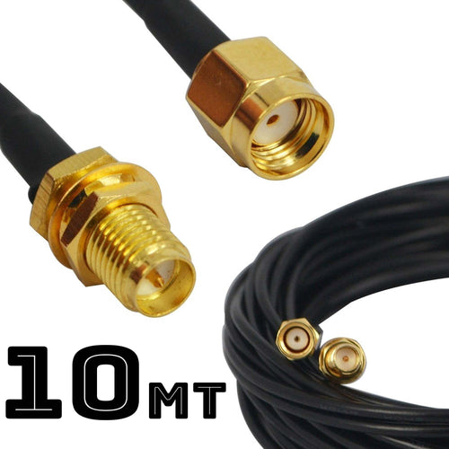 CAVO PER ANTENNA WIRELESS 10 METRI PROLUNGA MASCHIO FEMMINA WIFI RP-SMA  Trade Shop italia - Napoli, Commerciovirtuoso.it
