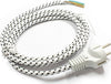 CAVO PER FERRO DA STIRO METRI 1,90 TELATO BIANCO GRIGIO CON SPINA SCHUKO Casa e cucina/Ferri da stiro e accessori/Accessori per ferro e asse da stiro/Accessori per generatori di vapore Rossi Ricambi - Venetico Marina, Commerciovirtuoso.it