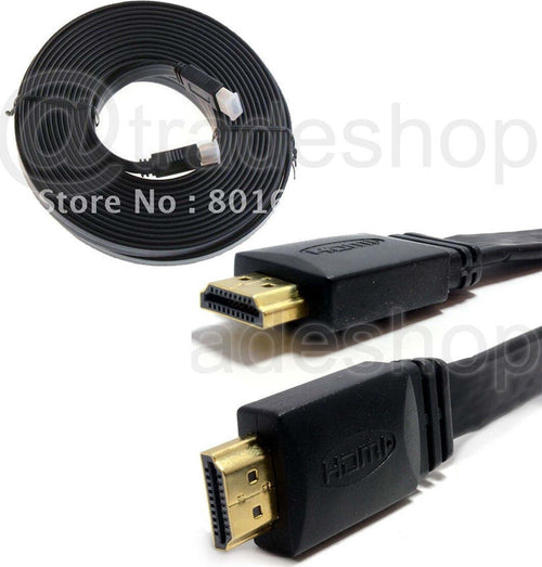 Cavo Piatto HDMI 1080P 1.4 Maschile Per 3D TV PS3 Xbox Bianco Nero 1,5M Elettronica/Informatica/Accessori/Cavi e accessori/Cavi/Cavi HDMI Trade Shop italia - Napoli, Commerciovirtuoso.it