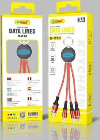 Cavo Portachiavi 3 In 1 Usb Lightning Type-c Micro Usb Caricatore 0,2 Mt Q-c18 Elettronica/Informatica/Accessori/Cavi e accessori/Cavi/Cavi USB Trade Shop italia - Napoli, Commerciovirtuoso.it