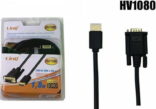 Cavo Prolunga Adattatore Da Hdmi A Vga + Ic 1080p 1,8 Metri Linq Hv1080 Elettronica e telefonia > Accessori Audio e Video > Cavi Audio e Video Trade Shop italia - Napoli, Commerciovirtuoso.it