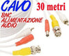 CAVO PROLUNGA TELECAMERA RCA BNC AUDIO VIDEO ALIMENTAZIONE 10 20 30 50 METRI Elettronica/Home Cinema TV e video/Accessori/Cavi/Connettori RCA Trade Shop italia - Napoli, Commerciovirtuoso.it