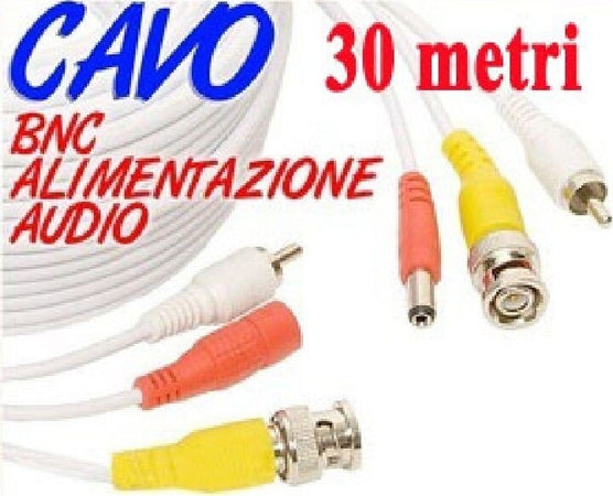 CAVO PROLUNGA TELECAMERA RCA BNC AUDIO VIDEO ALIMENTAZIONE 10 20 30 50 METRI Elettronica/Home Cinema TV e video/Accessori/Cavi/Connettori RCA Trade Shop italia - Napoli, Commerciovirtuoso.it