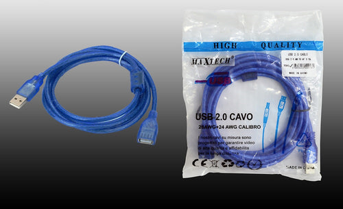Cavo Prolunga Usb 2.0 M/f Per Pc Computer 3 Metri Maxtech Usb 2.0 Am To Af 3.0m Informatica e Videogiochi > Accessori PC > Adattatori e Convertitori Trade Shop italia - Napoli, Commerciovirtuoso.it