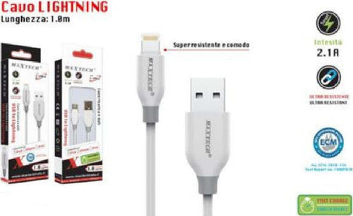 Cavo Ricarica Dati Iphone Ipad Ipod Lightning Usb Alta Velocita 1mt 2.1a F-ip024 Elettronica e telefonia > Telefonia Fissa e Mobile > Accessori Smartphone > Cavi Smartphone Trade Shop italia - Napoli, Commerciovirtuoso.it