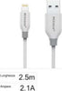 Cavo Ricarica Sincronizzazione Dati Usb Lightning 2.1a Per Iphone 2,5mt F-ip030 Elettronica/Cellulari e accessori/Accessori/Cavi e adattatori/Cavi Lightning Trade Shop italia - Napoli, Commerciovirtuoso.it