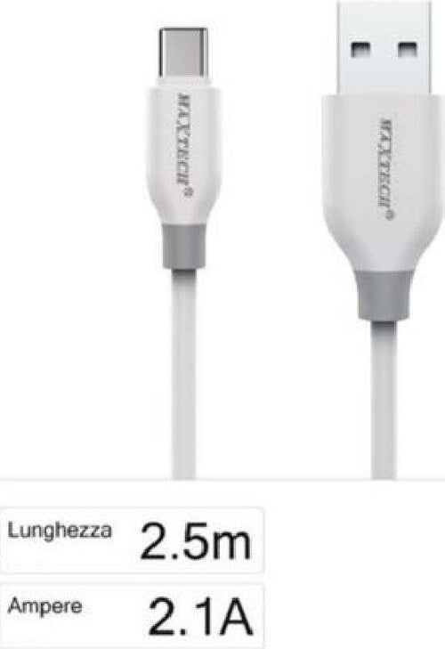 Cavo Ricarica Usb Type-c F-tc017 Cavetto Trasferimento Dati 2,5mt 2.1a Smartphone Elettronica e telefonia > Telefonia Fissa e Mobile > Accessori Smartphone > Cavi Smartphone Trade Shop italia - Napoli, Commerciovirtuoso.it