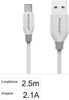 Cavo Ricarica Usb Type-c F-tc017 Cavetto Trasferimento Dati 2,5mt 2.1a Smartphone Elettronica e telefonia > Telefonia Fissa e Mobile > Accessori Smartphone > Cavi Smartphone Trade Shop italia - Napoli, Commerciovirtuoso.it