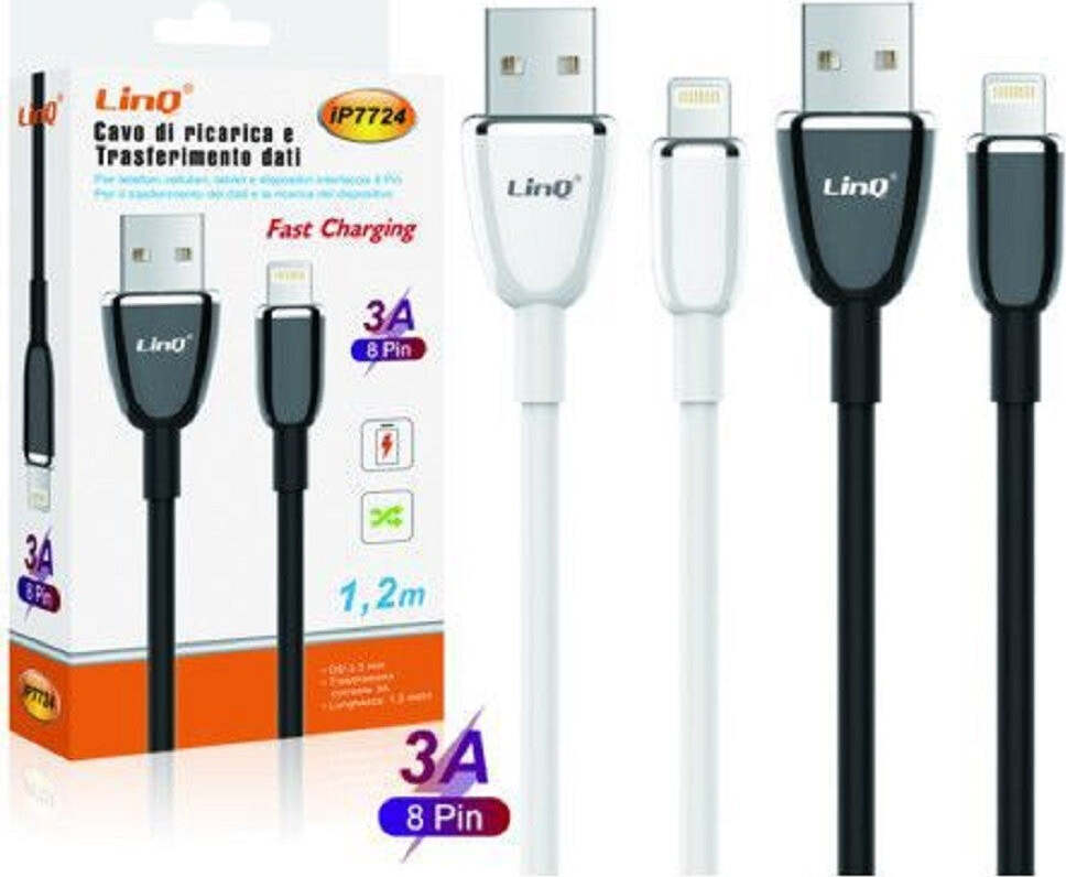 MaxTech - Cavo Usb Simply Ricarica Per Iphone Ipad Ipod 1 Mt 5volt 2000ma Maxtech F Ip002 10496466 - Foto 3