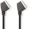 Cavo Scart Scart 1,5 Mt Nedis Cavo Nero per Collegamenti DVD e decoder DVB-T2