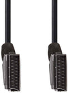 Cavo Scart Scart 1,5 Mt Nedis Cavo Nero per Collegamenti DVD e decoder DVB-T2