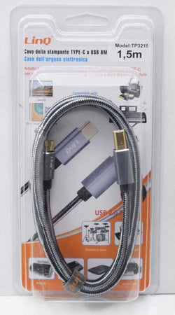 Cavo Stampante Da Type-c A Usb Bm Per Organo Elettronico Computer 1.5mt Tpc3215 Elettronica/Informatica/Accessori/Cavi e accessori/Cavi/Cavi USB Trade Shop italia - Napoli, Commerciovirtuoso.it